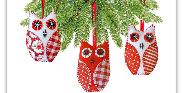 Owl Christmas Tree Decorations Pattern