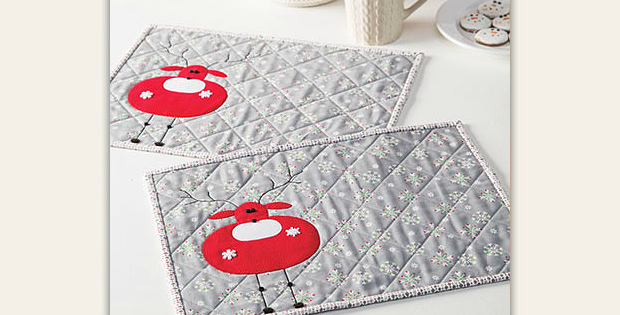 Reindeer Treats Place Mat Pattern