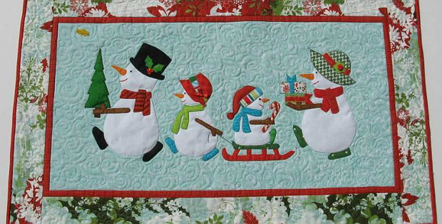 Snow Family Holiday Wall Hanging Pattern