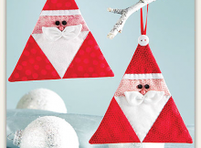 Triangle Santa Ornament Pattern