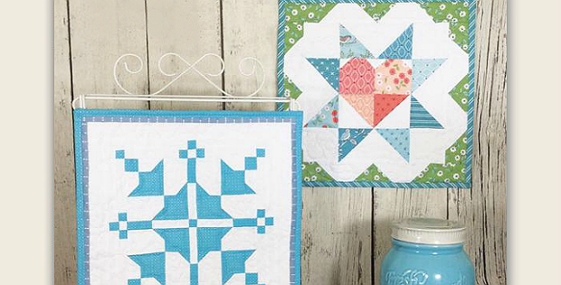 Barn Block Mini Quilt Series January February pattern