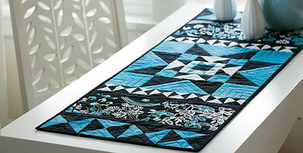 Blue Diamonds Table Runner Pattern