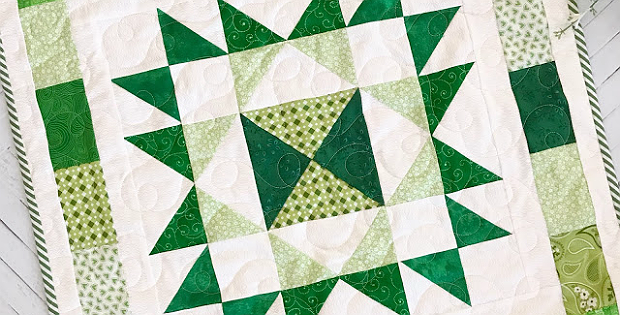 Scrappy Star Table Topper Quilt Pattern