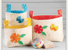 Floral Fabric Baskets Pattern