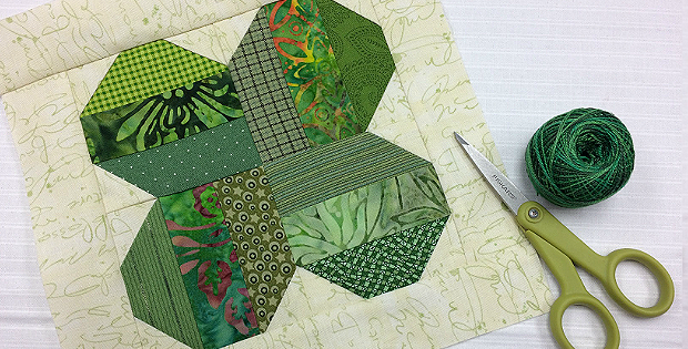 Four-Leaf Lucky: Stitch a St. Patrick’s Day Block