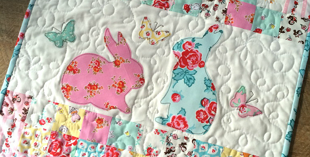 EZ Print Bunny Applique Pillow and Mini Quilt