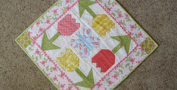 Spring Garden Table Top Quilt Pattern