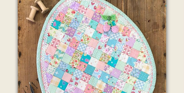 Petite Patchwork Egg Mug Rug