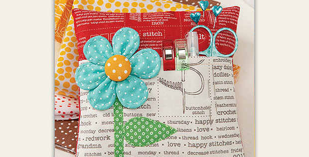 Flower Pocket Pincushion Pattern