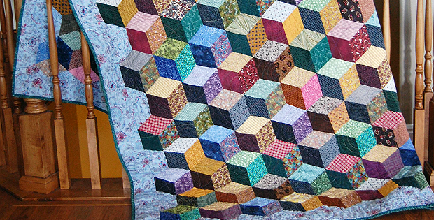 Tumbling Blocks Quilt