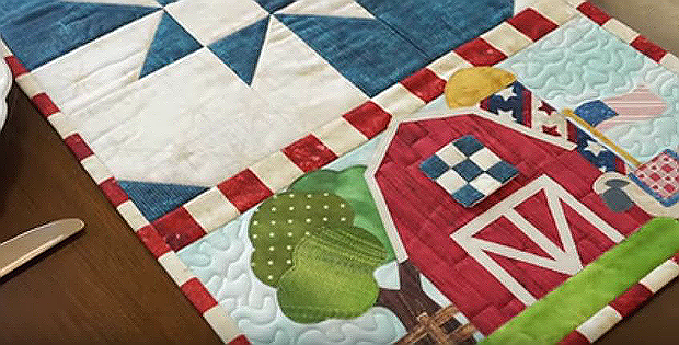 Easy Pieced Table Runner Series - July