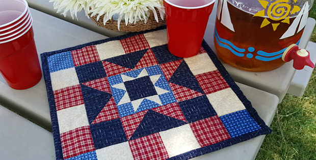 Stars-n-Strips Quilted Table Topper Tutorial