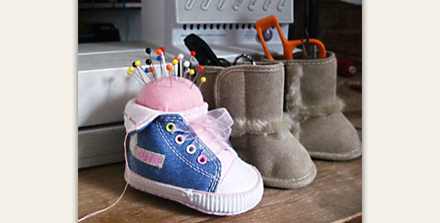 How to Make a Pincushion from an Old Baby Shoe