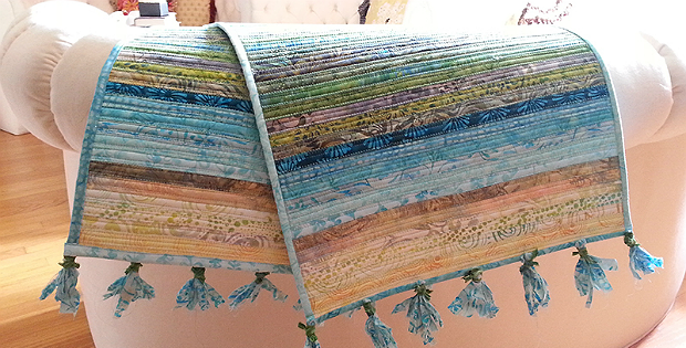 Tonga Cabana Tassel Table Runner Tutorial