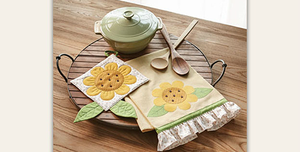 Sunflower Kitchen Set Pattern