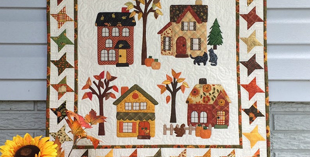 Autumn in the Village Wall Hanging Pattern