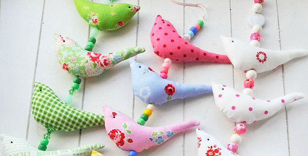 Fabric Birds Pattern