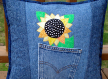 Sunny Sunflower Quilted Pillow Pattern