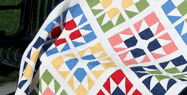 Split Stars Quilt Pattern