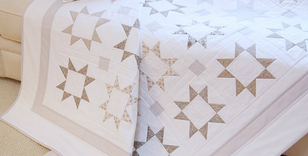 Silver Starlight Quilt Pattern