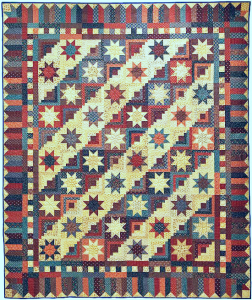 Stars Sparkle in This Log Cabin Quilt - Quilting Digest