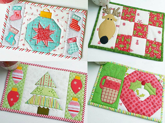 Mix and Match to Make Fun Holiday Mug Rugs - Quilting Digest