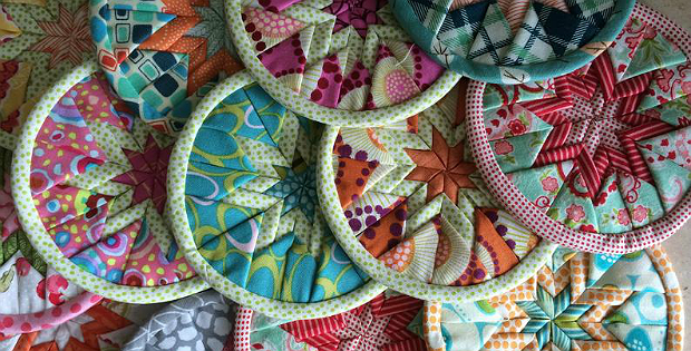 Easy Folded Star Quilted Coaster Pattern
