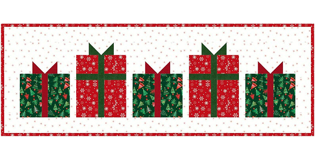 Christmas Present Table Runner Pattern