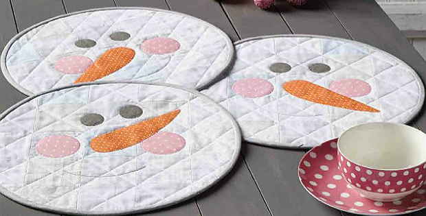 Snow Buddies Place Mats Pattern