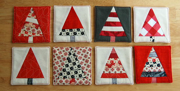 Christmas Tree Coasters Pattern