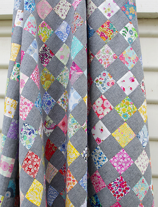 Chambray Checkerboard Quilt Tutorial