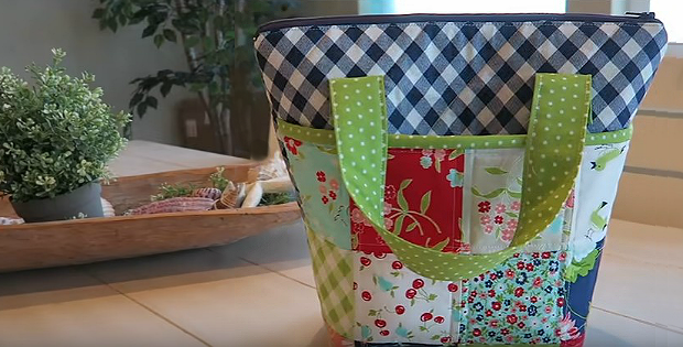 Quilted Patchwork Mini Tote Bag Tutorial