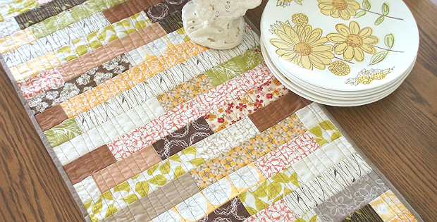 Stacked Strips Table Runner