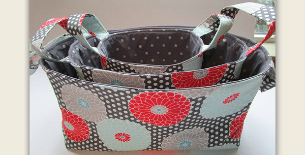 3 Storage Baskets Pattern