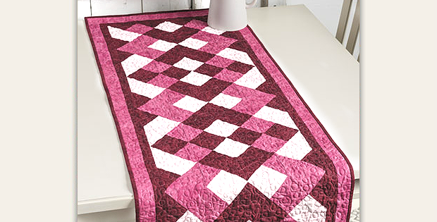 Raspberry Ripple Table Runner Pattern