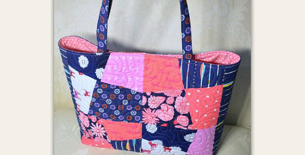 Crazy-Patch Quilted Tote Tutorial