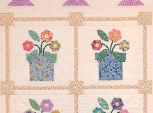 Flowerpots Mini Quilt Pattern