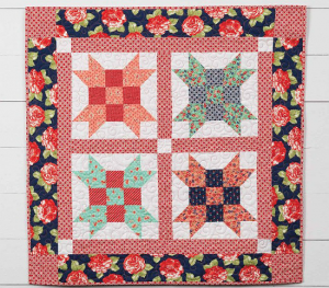 Floral Prints Combine for a Pretty Wall or Table Quilt - Quilting Digest