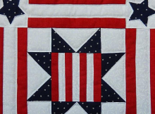 Patriotic Star Americana Miniature Quilt Pattern