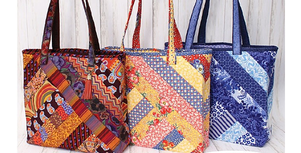 Quilt-As-You-Go Alexandra Tote Bag Pattern