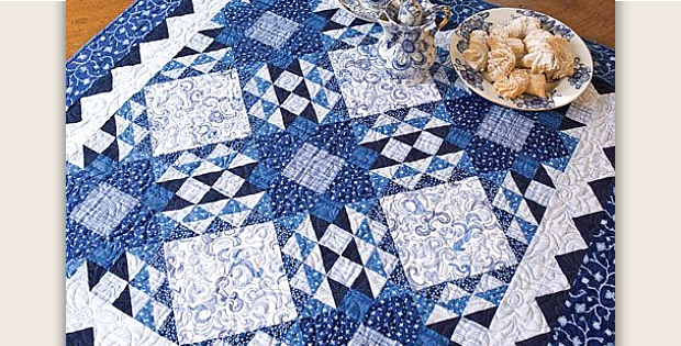 Blue Persuasion Table Topper Pattern