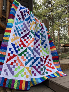 Crayon Colors Create Movement In This Quilt - Quilting Digest