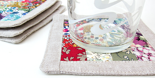 Patchwork Coasters Sewing Tutorial