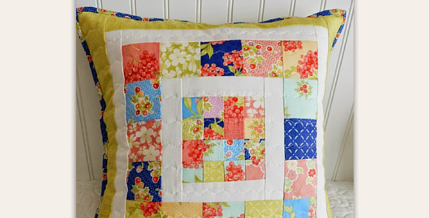 Scrappy Patchwork Pillow Tutorial