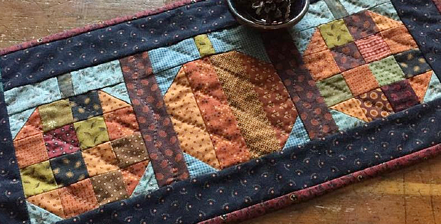 Three Little Pumpkins Quilt Runner Pattern