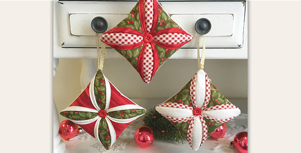 Cathedral Window Ornaments Tutorial