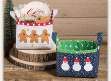 Quilted Gift Basket Set Pattern