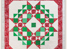 Christmas Star Wreath Quilt Pattern