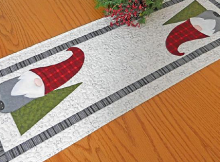 Here a Gnome, There a Gnome Table Runner Pattern