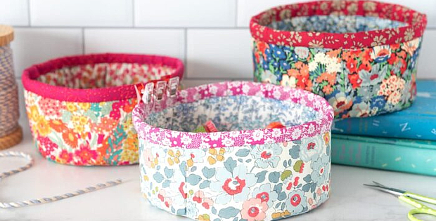 Nesting Fabric Baskets Sewing Pattern